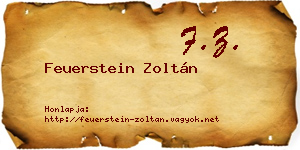 Feuerstein Zoltán névjegykártya