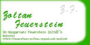 zoltan feuerstein business card